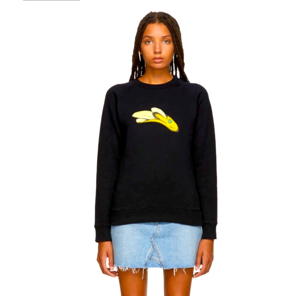 Alexa Chung banana print sweatshirt. Size large. (Would fit a medium too)